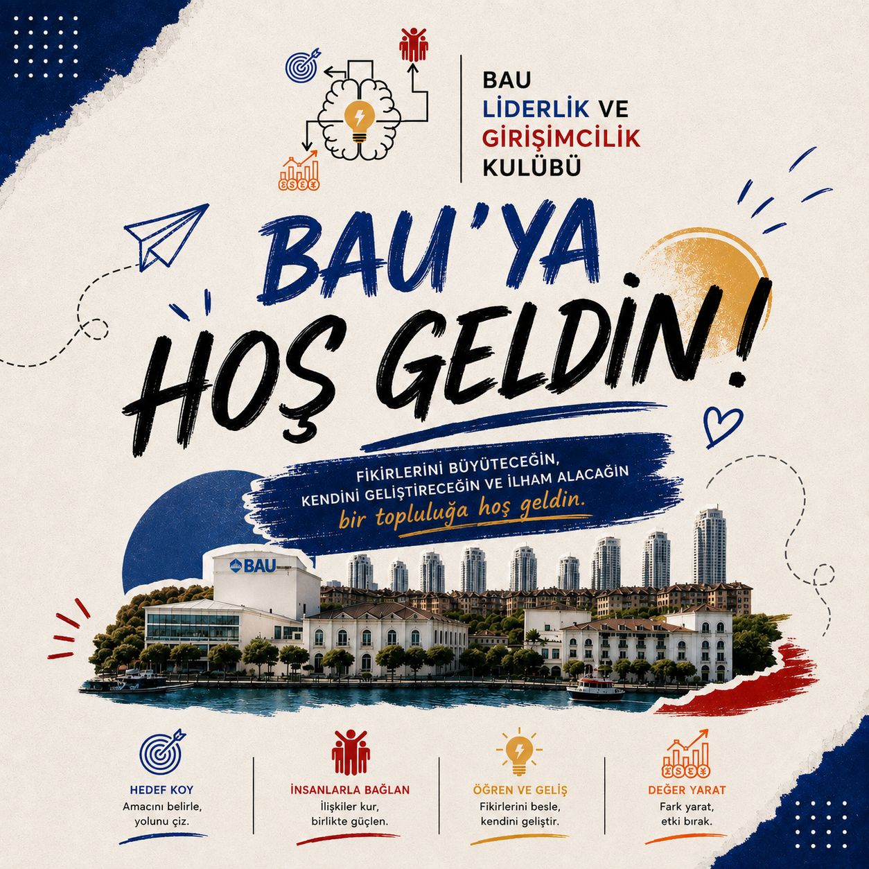 BAU'ya Hoş Geldin Bülten Afişi